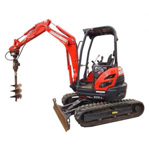 Excavator Hire - 2.5t & post hole digger